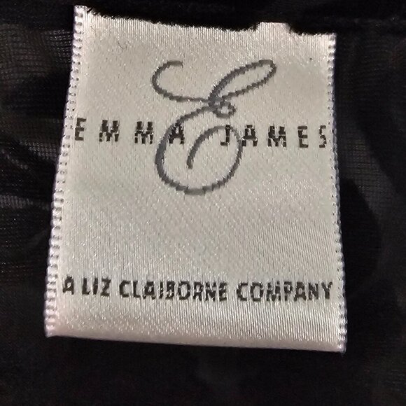 Emma James Blouse Black Velour Flocked Goth Whimsigoth Grunge 12 - Picture 11 of 12